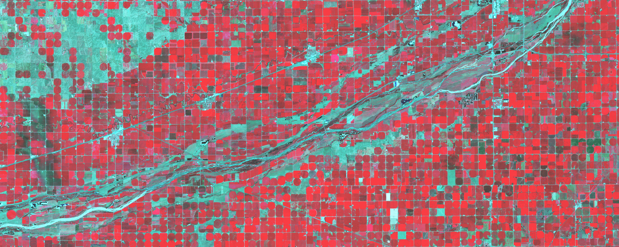 Landsat 9 Platte River Nebraska